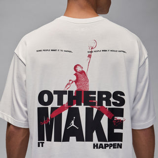 MEN'S AIR JORDAN REISSUE OVERSIZE GRAPHIC TEE "OTHERS MAKE IT HAPPEN SINCE '85" IM7945-107