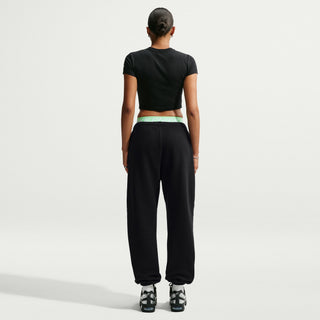 WOMEN'S NIKE STUDIO FLEECE MEDIUM WEIGHT PANT BLACK IM8074-010