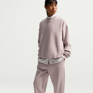 WOMEN'S NIKE STUDIO FLEECE MEDIUM WEIGHT PANT CREAM II/SAIL IM8074-236