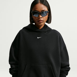 WOMEN'S NIKE STUDIO MEDIUM WEIGHT OVERSIZE PULLOVER HOODIE BLACK STUDIO IM8502-001