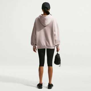 WOMEN'S NIKE STUDIO MEDIUM WEIGHT OVERSIZE PULLOVER HOODIE CREAM IM8502-236