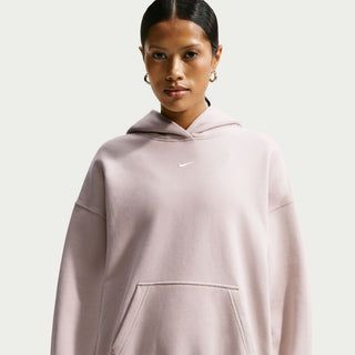 WOMEN'S NIKE STUDIO MEDIUM WEIGHT OVERSIZE PULLOVER HOODIE CREAM IM8502-236