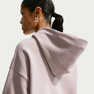 WOMEN'S NIKE STUDIO MEDIUM WEIGHT OVERSIZE PULLOVER HOODIE CREAM IM8502-236