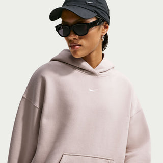 WOMEN'S NIKE STUDIO MEDIUM WEIGHT OVERSIZE PULLOVER HOODIE CREAM IM8502-236