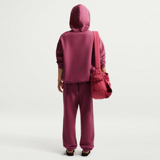 WOMEN'S NIKE STUDIO MEDIUM WEIGHT OVERSIZE PULLOVER HOODIE PINK STUDIO IM8502-654