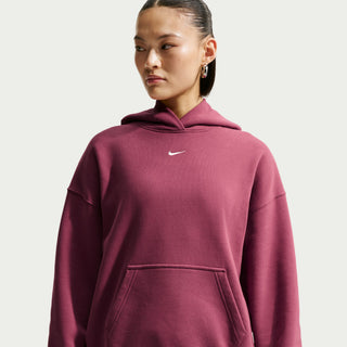 WOMEN'S NIKE STUDIO MEDIUM WEIGHT OVERSIZE PULLOVER HOODIE PINK STUDIO IM8502-654
