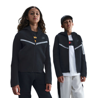 KID'S NIKE TECH FLEECE FULL ZIP-UP "BLACK" IM9154-010