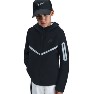 KID'S NIKE TECH FLEECE FULL ZIP-UP "BLACK" IM9154-010