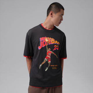 MEN'S AIR JORDAN BROOKLYN GRAPHIC TEE "BLACK/GREY OFF NOIR" IO0119-045