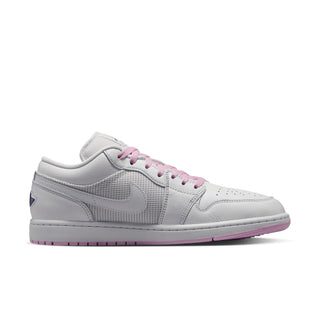 MEN'S AIR JORDAN 1 LOW "SUMMIT WHITE/SILVER-LT ARCTIC PINK" 1O2048-100
