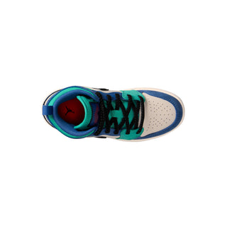 (PS) AIR JORDAN 1 MID SEE CHALK/UNIVERSITY RED-TRUE BLUE IO2056-100