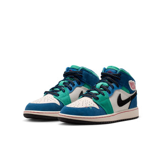 (GS) JORDAN 1 MID SE 'CHALK/UNIVERSITY RED-TRUE BLUE' IO2065-100