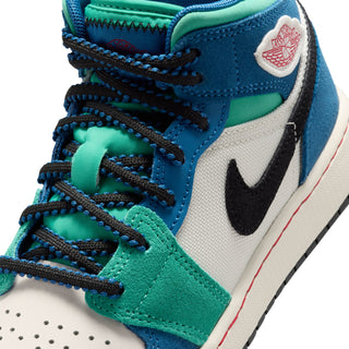 (GS) JORDAN 1 MID SE 'CHALK/UNIVERSITY RED-TRUE BLUE' IO2065-100