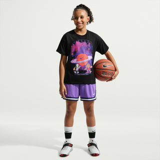 NIKE KID'S ALIENS VS WEREWOLVES BLACK BASKETBALL T-SHIRT IO2161-010