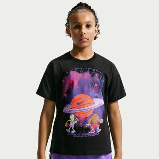 NIKE KID'S ALIENS VS WEREWOLVES BLACK BASKETBALL T-SHIRT IO2161-010