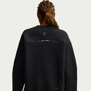 UNISEX NIKE X NOCTA RUGGED OVERSIZED CREWNECK BACK ZIP TWILIGHT BLACK/REFBLK IO9014-010