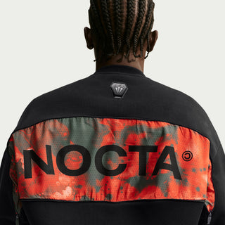 UNISEX NIKE X NOCTA RUGGED OVERSIZED CREWNECK BACK ZIP TWILIGHT BLACK/REFBLK IO9014-010