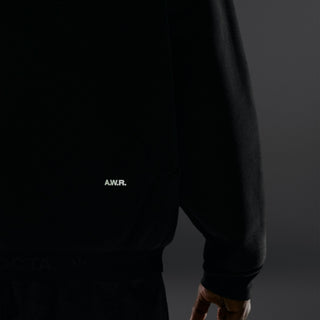 UNISEX NIKE X NOCTA RUGGED OVERSIZED CREWNECK BACK ZIP TWILIGHT BLACK/REFBLK IO9014-010