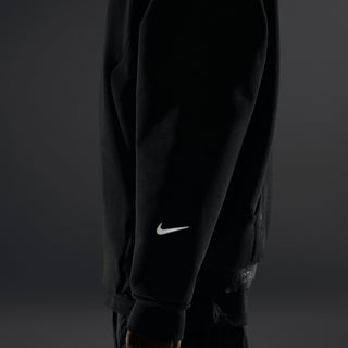 UNISEX NIKE X NOCTA RUGGED OVERSIZED CREWNECK BACK ZIP TWILIGHT BLACK/REFBLK IO9014-010