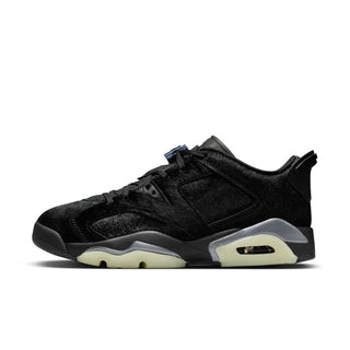 WMNS AIR JORDAN 6 RETRO LOW "BLACKOUT/PONY HAIR" IO9786-001