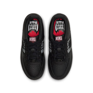 KID'S NIKE AIR FORCE 1 LV8 BLACK/BLACK-UNIVERSITY RED