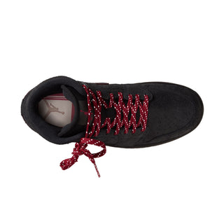 MEN'S AIR JORDAN 1 MID SE "BLACK/TEAM RED-GUM MED BROWN" IQ5491-001