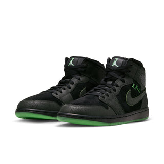 MEN'S AIR JORDAN 1 MID SE "HALLOWEEN BLACK/SCREAM GREEN" IQ5492-001