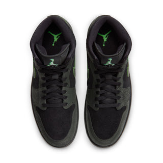 MEN'S AIR JORDAN 1 MID SE "HALLOWEEN BLACK/SCREAM GREEN" IQ5492-001