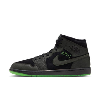 MEN'S AIR JORDAN 1 MID SE "HALLOWEEN BLACK/SCREAM GREEN" IQ5492-001