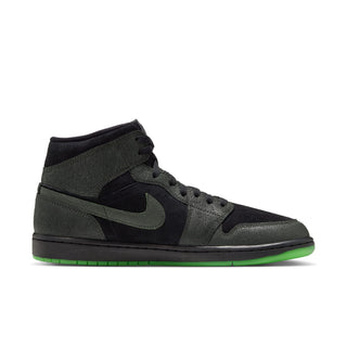 MEN'S AIR JORDAN 1 MID SE "HALLOWEEN BLACK/SCREAM GREEN" IQ5492-001