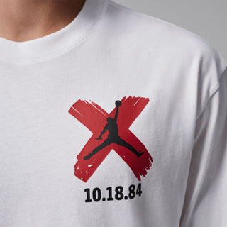 MEN'S AIR JORDAN BROOKLYN BANNED 1 GRAPHIC TEE WHITE IR2121-100