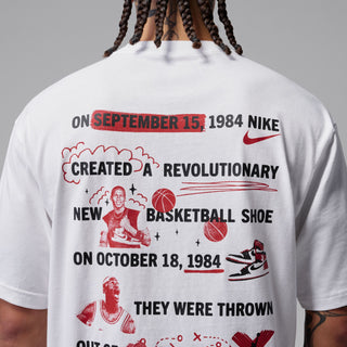MEN'S AIR JORDAN BROOKLYN BANNED 1 GRAPHIC TEE WHITE IR2121-100