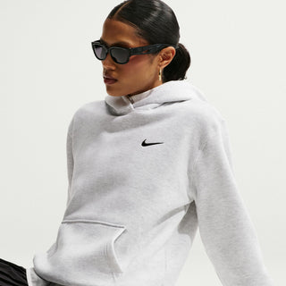 WOMEN'S NIKE STUDIO MEDIUM WEIGHT HOODIE 'BIRCH HEATHER' IR8301-051