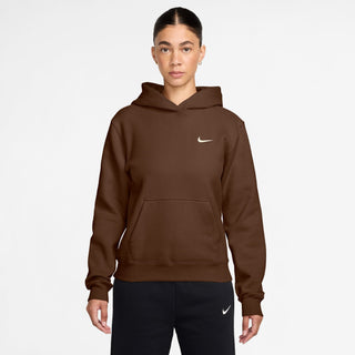 WOMEN'S NIKE STUDIO MEDIUM WEIGHT HOODIE 'CACAO WOW/SAIL' IR8301-259