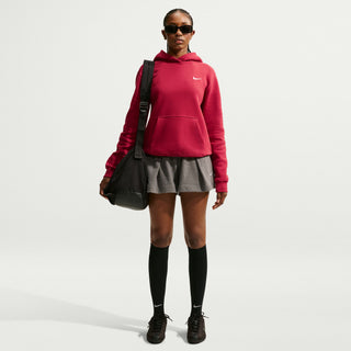 WOMEN'S NIKE STUDIO MEDIUM WEIGHT HOODIE 'TOUGH RED/SAIL' IR8301-608