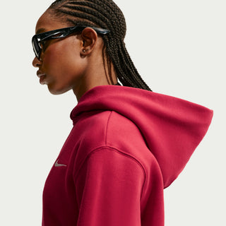 WOMEN'S NIKE STUDIO MEDIUM WEIGHT HOODIE 'TOUGH RED/SAIL' IR8301-608