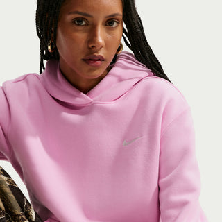 WOMEN'S NIKE STUDIO MEDIUM WEIGHT HOODIE 'PINK RISE/SAIL' IR8301-621