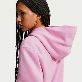 WOMEN'S NIKE STUDIO MEDIUM WEIGHT HOODIE 'PINK RISE/SAIL' IR8301-621