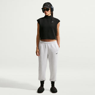 WOMEN'S NIKE STUDIO MEDIUM WEIGHT PANT 'BIRCH HEATHER/BLACK' IR8306-051