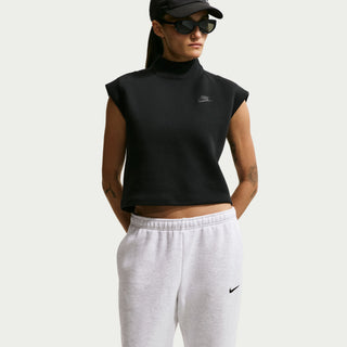 WOMEN'S NIKE STUDIO MEDIUM WEIGHT PANT 'BIRCH HEATHER/BLACK' IR8306-051