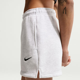 WOMEN'S NIKE STUDIO MEDIUM WEIGHT SHORT 'BIRCH HEATHER/BLACK' IR8313-051