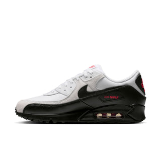 MENS NIKE AIR MAX 90 "WHITE/BLACK-UNIVERSITY RED" IV2867-100