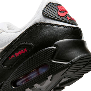 MENS NIKE AIR MAX 90 "WHITE/BLACK-UNIVERSITY RED" IV2867-100
