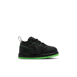 KIDS (TD) AIR JORDAN 1 LOW SE "BLACK SCREAM/GREEN DARK" IV5260-001
