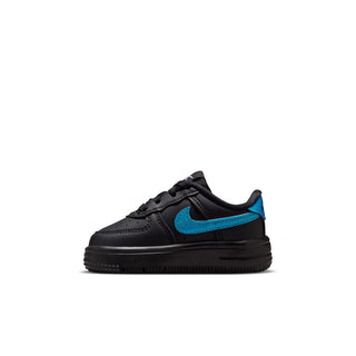 (TD) KIDS NIKE AIR FORCE ONE LOW "BLACK/ACTION GRAPE-LASER ORANGE" IV5948-001