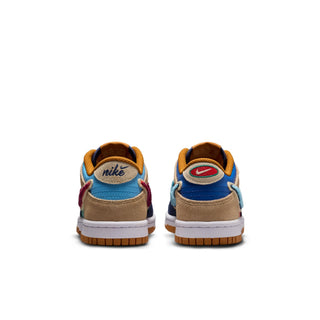 (GS) NIKE DUNK LOW SE MIDNIGHT NAVY/SPEED RED-GREEN NOISE IV6203-410