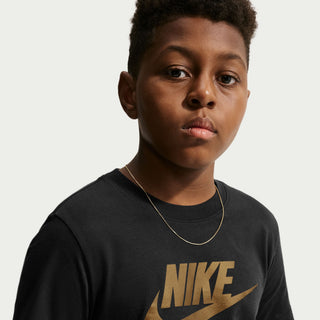 KID'S NIKE SPORTWEAR CLUB BLACK T-SHIRT IV6563-010