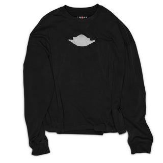 MENS JORDAN BLACK CAT LONG SLEEVE T-SHIRT "BLACK/SAIL" IW4140-010
