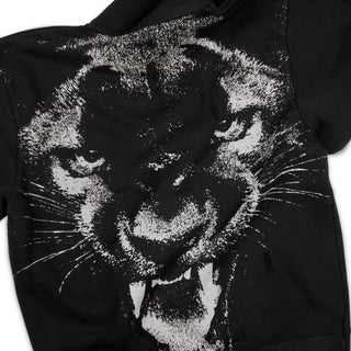 MENS JORDAN BLACK CAT HOODIE "BLACK/UNIVERSITY RED" IW4150-010