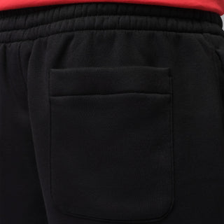 MEN'S AIR JORDAN BROOKLYN OPEN-HEM FLEECE PANTS BLACK/RED IX6210-010